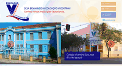 Desktop Screenshot of educacaovicentina.com.br
