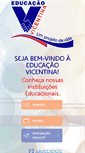 Mobile Screenshot of educacaovicentina.com.br